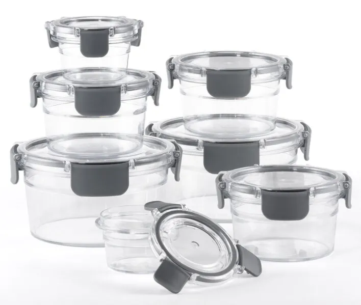 bongusto Aufbewahrungsdosen mit Deckel 7-teilig transparent