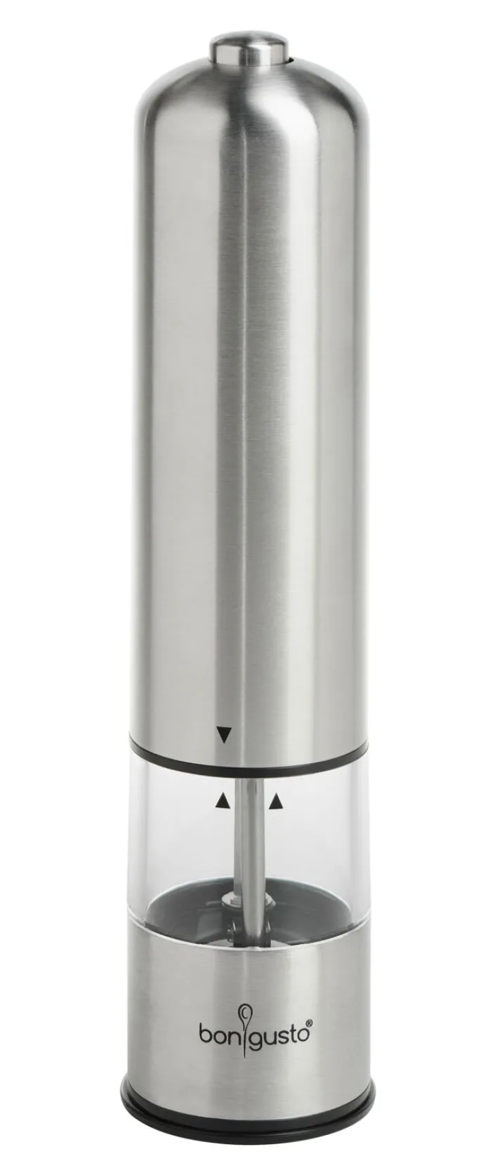 bongusto Gewürzmühle elektrisch silberfarbig
