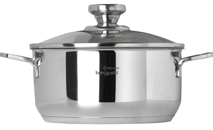 bongusto Topf-Set 5-teilig Edelstahl mit Deckel