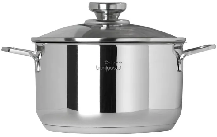 bongusto Topf-Set 5-teilig Edelstahl mit Deckel
