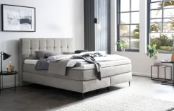 Boxspringbett ALMERIA 180 x 200 cm grau