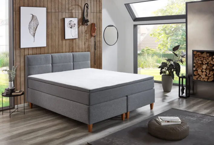 Boxspringbett ARDI 180 x 200 cm grau