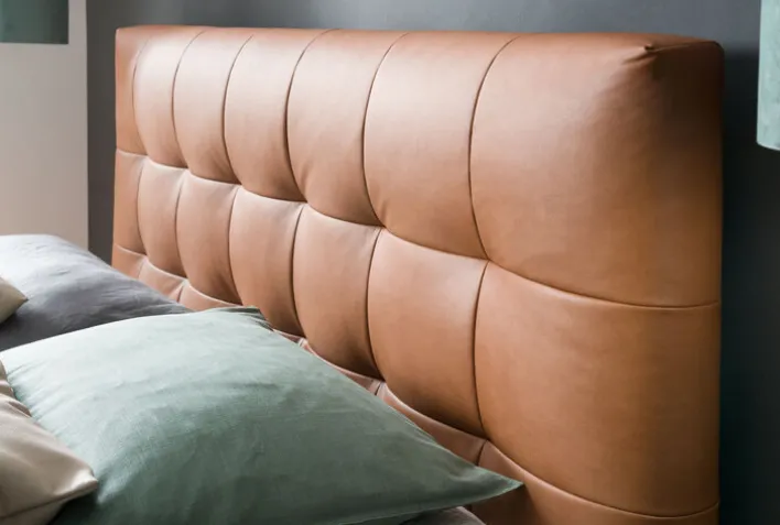 Boxspringbett BARELL LEEDS GAVIN 180 x 200 cm cognacbraun