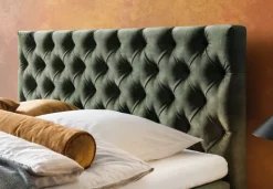 Boxspringbett BARELL SAMNAUN 180 x 200 cm grün