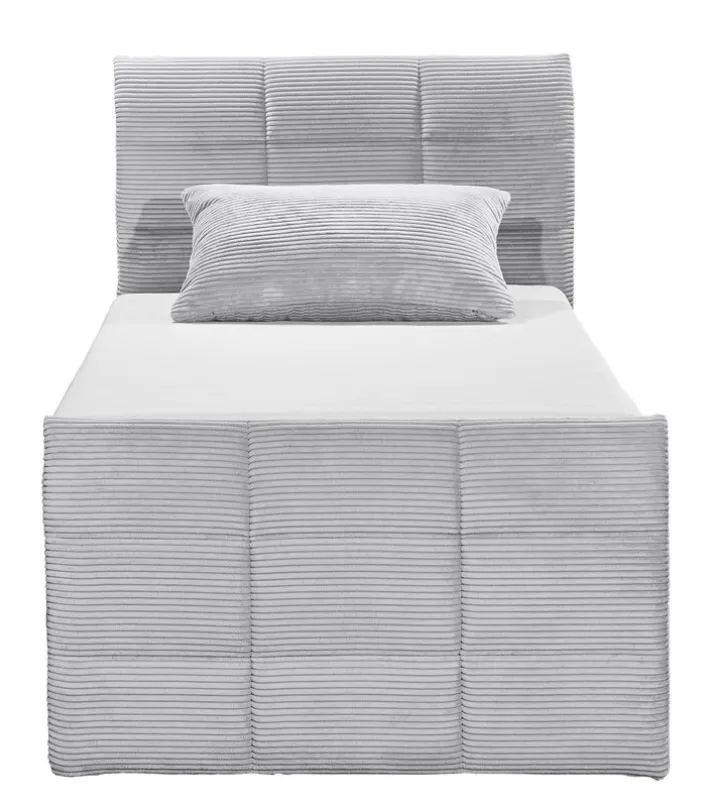 Boxspringbett DARIO 100 x 200 cm grau
