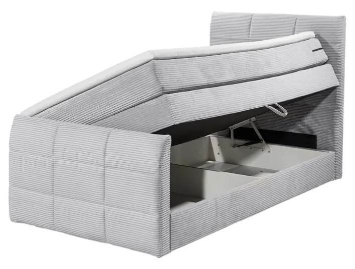 Boxspringbett DARIO 100 x 200 cm grau