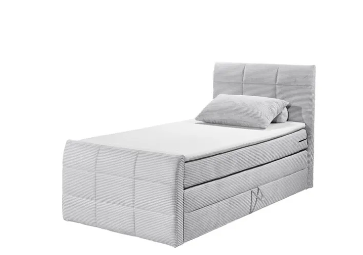 Boxspringbett DARIO 100 x 200 cm grau