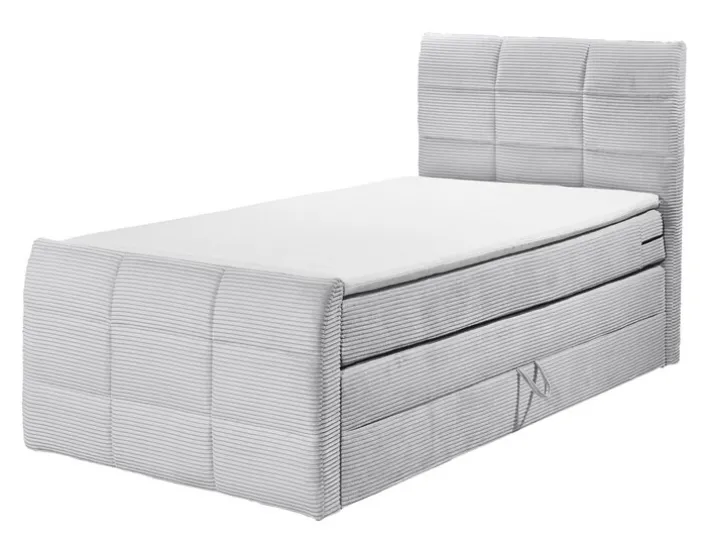 Boxspringbett DARIO 100 x 200 cm grau