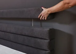 Boxspringbett GIANNI 140 x 200 cm anthrazit