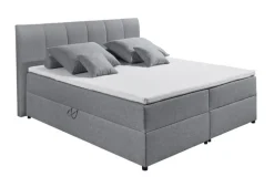 Boxspringbett GRAZIA 180 x 200 cm grau