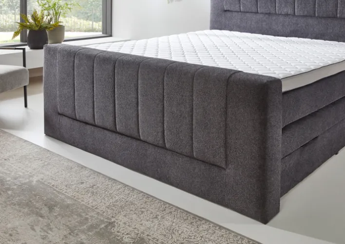 Boxspringbett KENOSHA 180 x 200 cm anthrazit