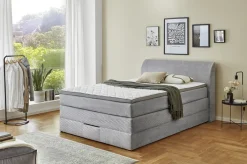 Boxspringbett LUKE 140 x 200 cm grau