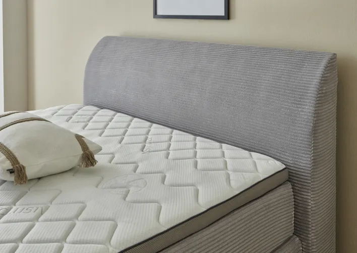 Boxspringbett LUKE 140 x 200 cm grau