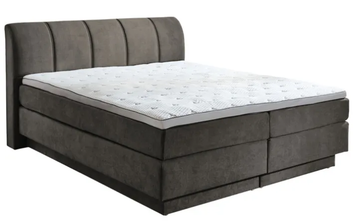Boxspringbett OTTAWA 180 x 200 cm taupebraun