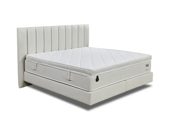 Boxspringbett PALERMO 180 x 200 cm weiß