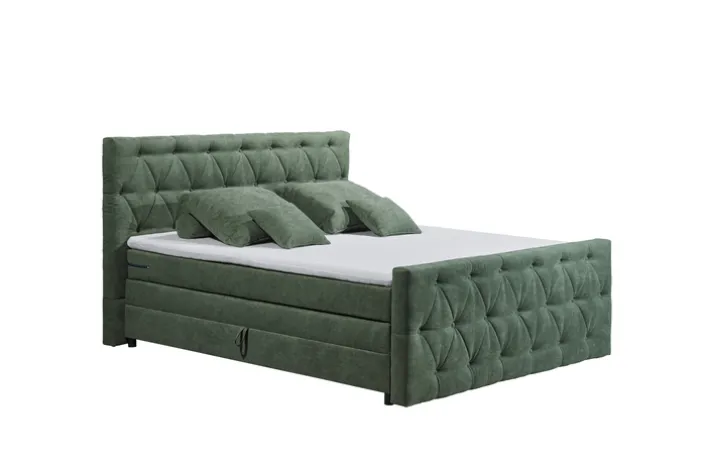 Boxspringbett RIO 180 x 200 cm grün