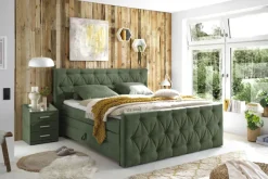 Boxspringbett RIO 180 x 200 cm grün