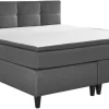Boxspringbett SURREY 180x200 cm anthrazit