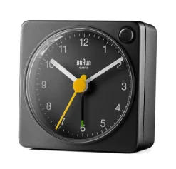 BRAUN Quarz-Wecker schwarz matt
