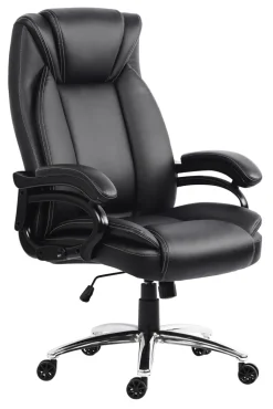 Bürostuhl AUSTIN schwarz/ chromfarbig