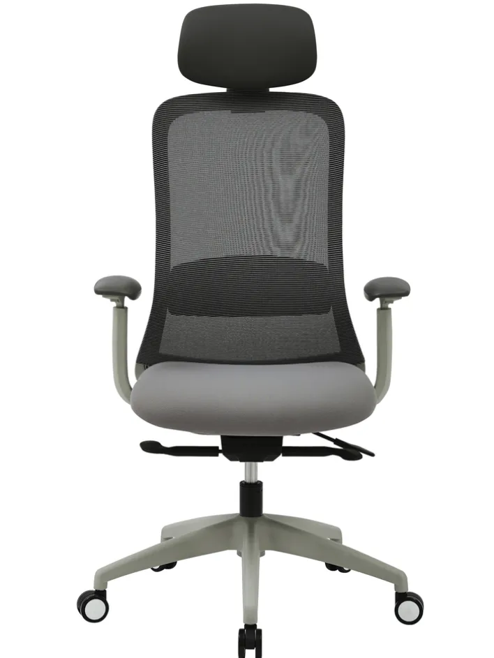 Bürostuhl KAYA grau/ alufarbig