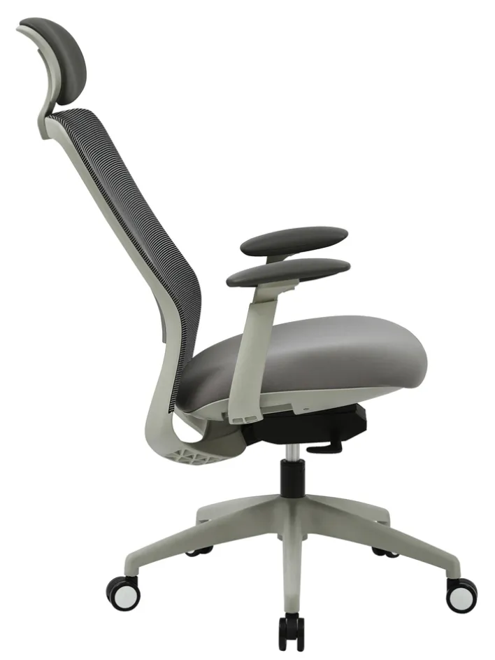 Bürostuhl KAYA grau/ alufarbig