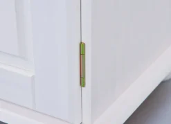 Buffet FELIX 130x198x43 cm Massivholz Kiefer weiß