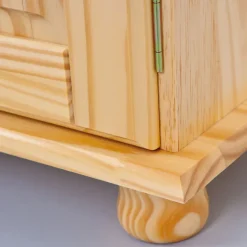 Buffet LUIS 130x198x43 cm Massivholz Kiefer Natur