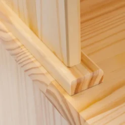 Buffet LUIS 130x198x43 cm Massivholz Kiefer Natur