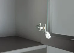 Buffet NICLAS 5.1 90x190x45 cm Massivholz grau/braun