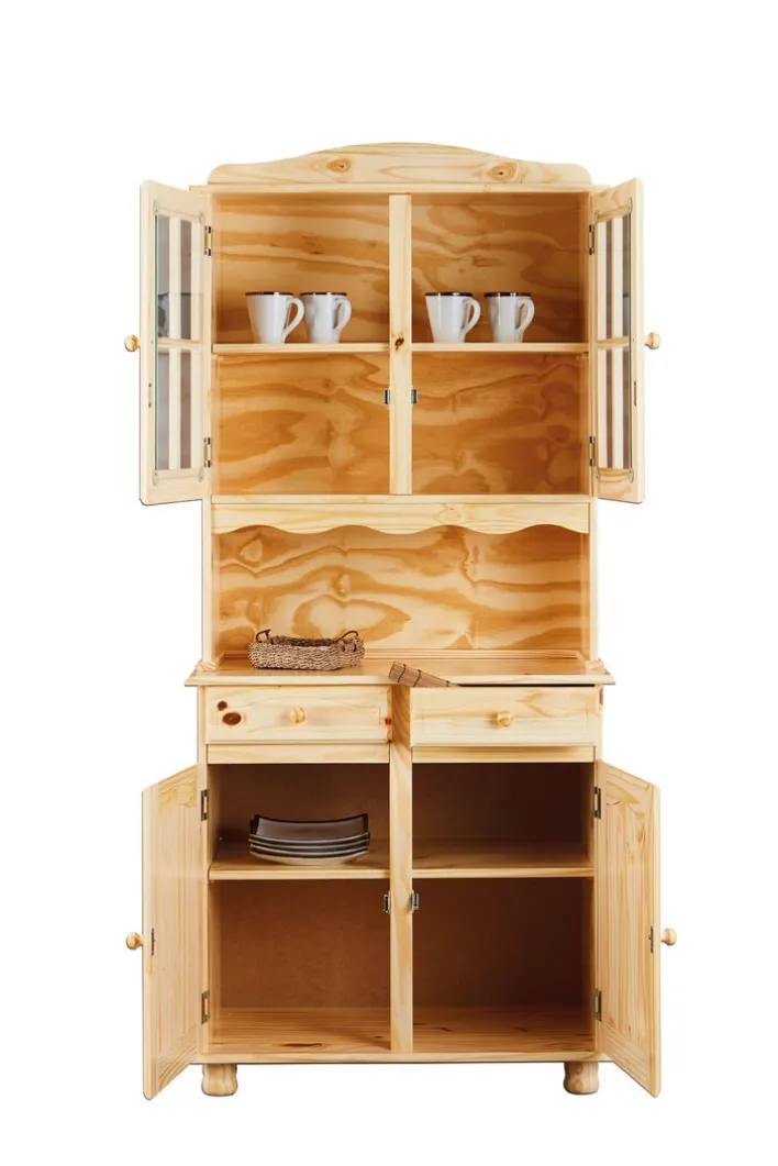 Buffet THEO 88x198x43 cm Massivholz Kiefer Natur