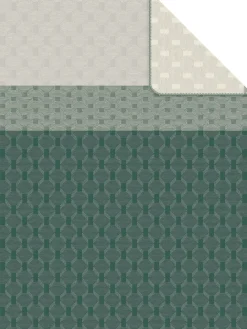 bugatti Wohndecke JACQUARD 150 x 200 cm grün/grau