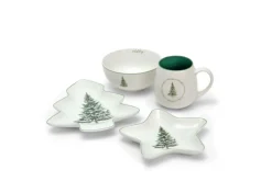 casaNova Weihnachtsdekoration Kaffeebecher 10 cm Weiß