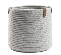 casaNOVA Aufbewahrungskorb rund 26 cm hellgrau