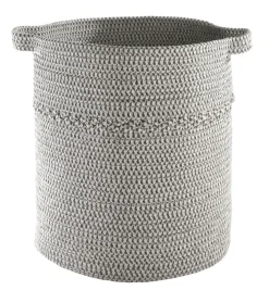 casaNOVA Aufbewahrungskorb MITTERNACHT 31 cm grau /weiß