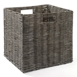 casaNOVA Aufbewahrungskorb faltbar 32 x 28 cm dunkelgrau