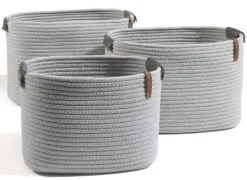 casaNOVA Aufbewahrungskorb 22 cm hellgrau