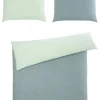 casaNOVA Baumwoll-Bettwäsche NOELLE 135 x 200 cm mint