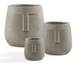 casaNOVA Übertopf SLEEPING FACE 29 cm beige