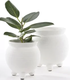 casaNOVA Übertopf Terrakotta weiß 25,5 cm