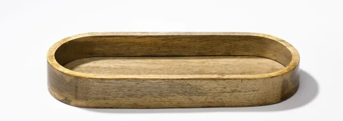 casaNOVA Dekotablett 27 x 50 cm Holz