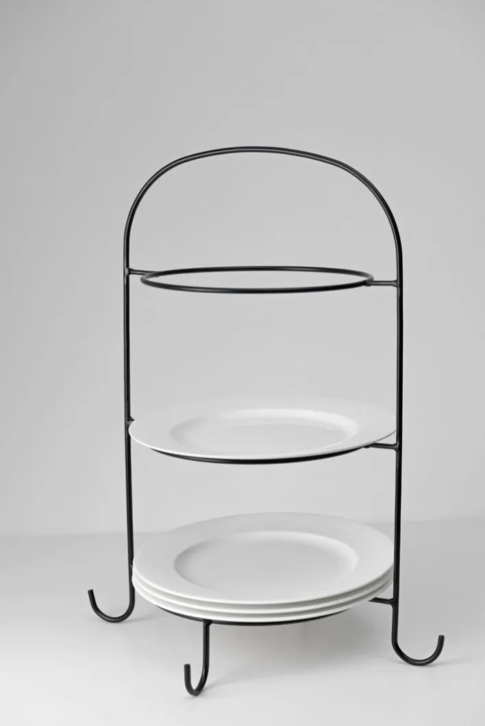 casaNOVA Etagere 50 cm schwarz