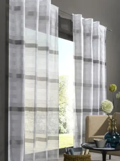 casaNOVA Flächenvorhang TANRI 140 x 240-245 cm anthrazit