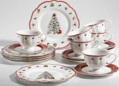 casaNOVA Kaffeeservice WEIHNACHTEN 18-teilig