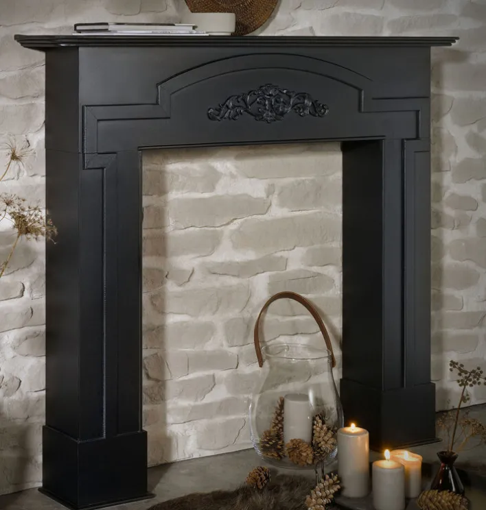 casaNOVA Kaminumrandung MITTERNACHT 122 cm schwarz