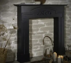 casaNOVA Kaminumrandung MITTERNACHT 122 cm schwarz