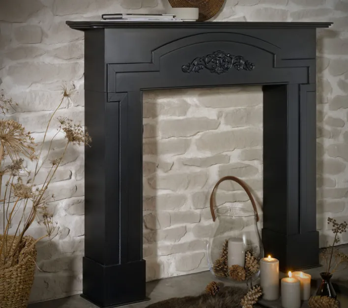 casaNOVA Kaminumrandung MITTERNACHT 122 cm schwarz