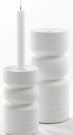 casaNOVA Kerzenständer groß 38,5 cm weiß