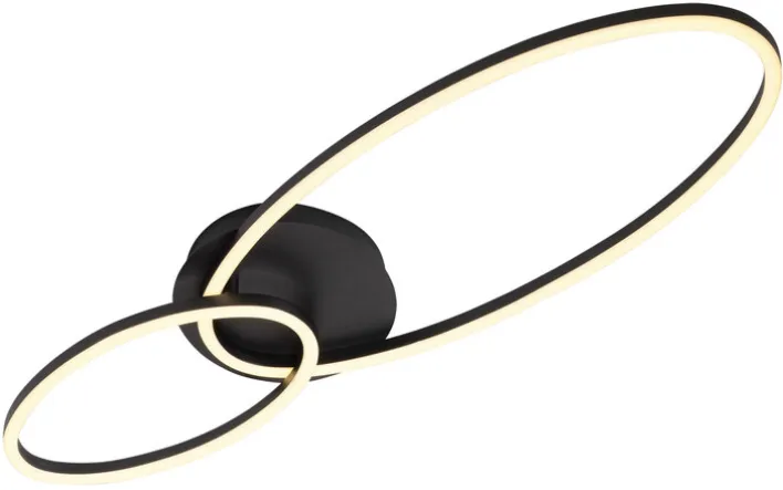 casaNOVA LED Deckenlampe VERSA schwarz