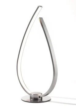 casaNOVA LED Tischlampe ONION II 37 cm silberfarbig